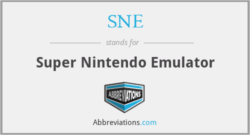SNE - Super Nintendo Emulator