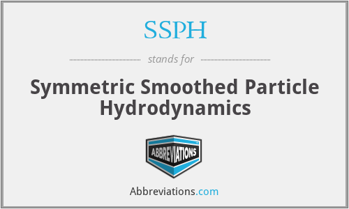 SSPH - Symmetric Smoothed Particle Hydrodynamics