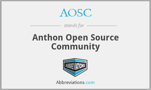 AOSC - Anthon Open Source Community