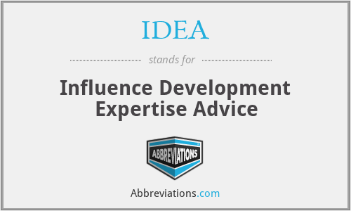 IDEA - Influence Development Expertise Advice