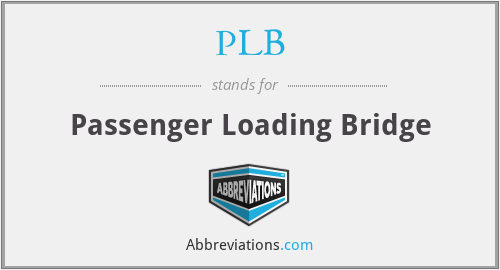PLB - Passenger Loading Bridge