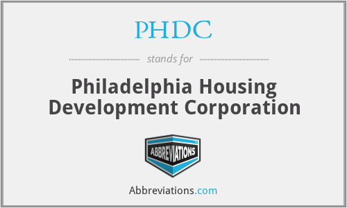 PHDC - Philadelphia Housing Development Corporation