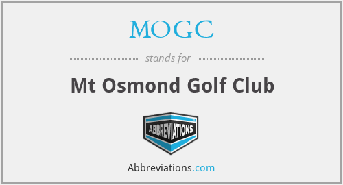 MOGC - Mt Osmond Golf Club