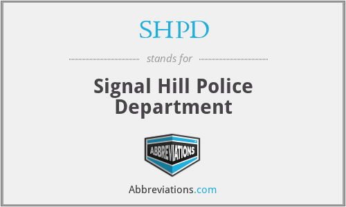 SHPD - Signal Hill Police Department