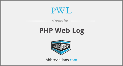 PWL - PHP Web Log
