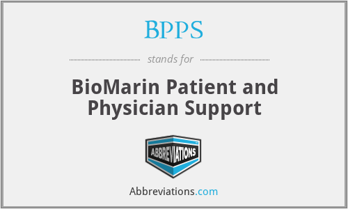 BPPS - BioMarin Patient and Physician Support