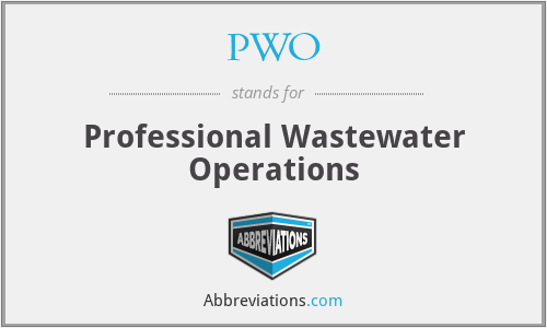 PWO - Professional Wastewater Operations