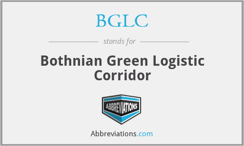 BGLC - Bothnian Green Logistic Corridor