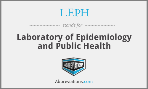 LEPH - Laboratory of Epidemiology and Public Health