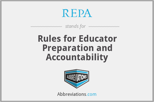 REPA - Rules for Educator Preparation and Accountability