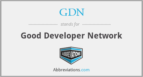 GDN - Good Developer Network
