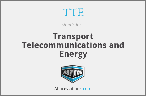 TTE - Transport Telecommunications and Energy