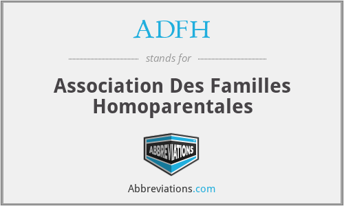 ADFH - Association Des Familles Homoparentales