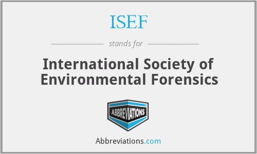 ISEF - International Society of Environmental Forensics