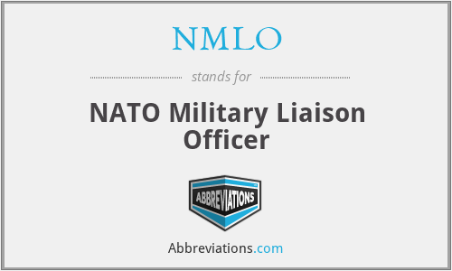 NMLO - NATO Military Liaison Officer