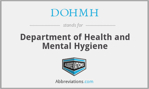 DOHMH - Department of Health and Mental Hygiene