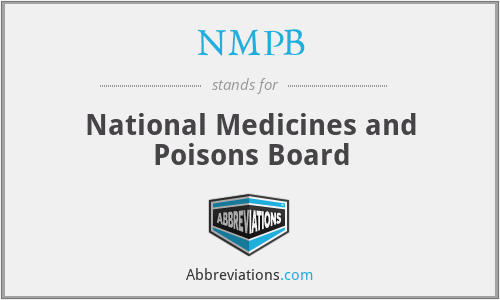 NMPB - National Medicines and Poisons Board
