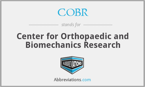 COBR - Center for Orthopaedic and Biomechanics Research