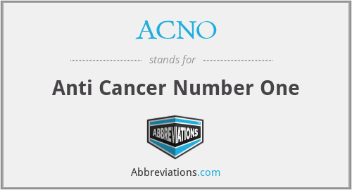 ACNO - Anti Cancer Number One
