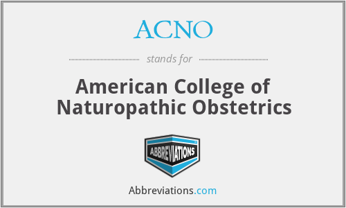 ACNO - American College of Naturopathic Obstetrics