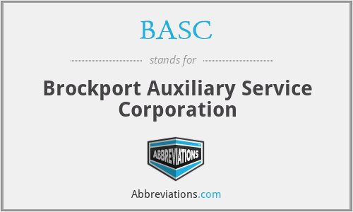 BASC - Brockport Auxiliary Service Corporation