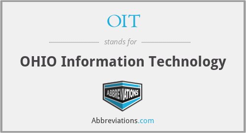 OIT - OHIO Information Technology