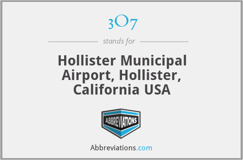 3O7 - Hollister Municipal Airport, Hollister, California USA