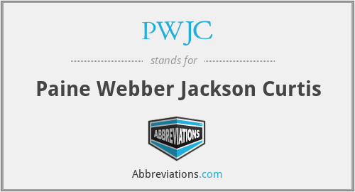 PWJC - Paine Webber Jackson Curtis
