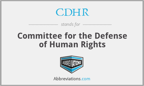 CDHR - Committee for the Defense of Human Rights