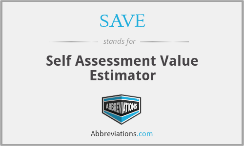 SAVE - Self Assessment Value Estimator