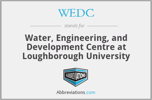 WEDC - Water, Engineering, and Development Centre at Loughborough University