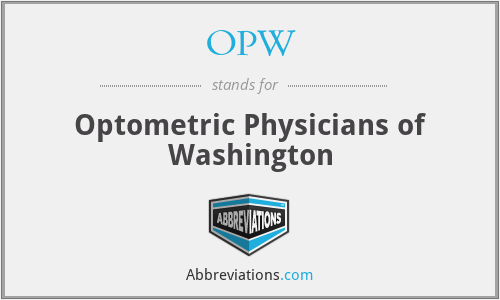 OPW - Optometric Physicians of Washington
