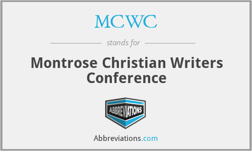 MCWC - Montrose Christian Writers Conference
