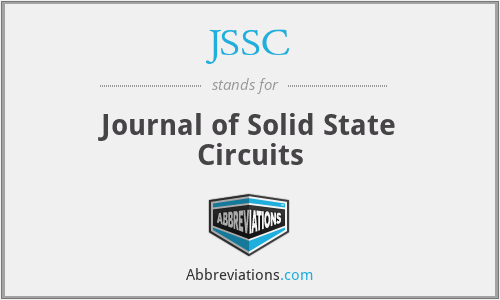 JSSC - Journal of Solid State Circuits