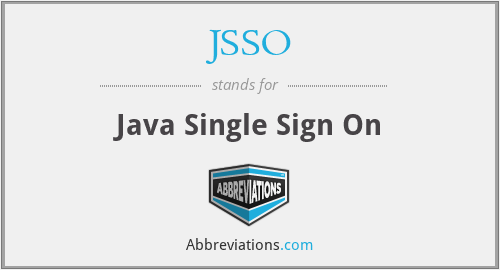 JSSO - Java Single Sign On
