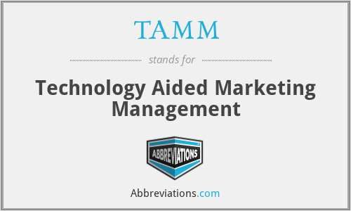 TAMM - Technology Aided Marketing Management