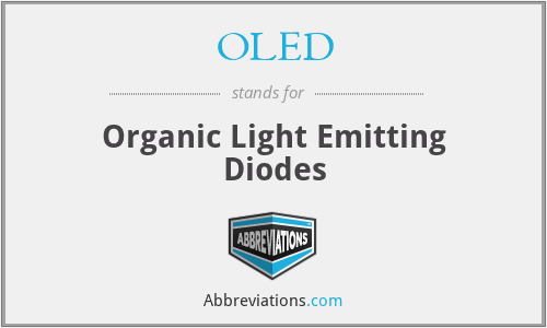 OLED - Organic Light Emitting Diodes