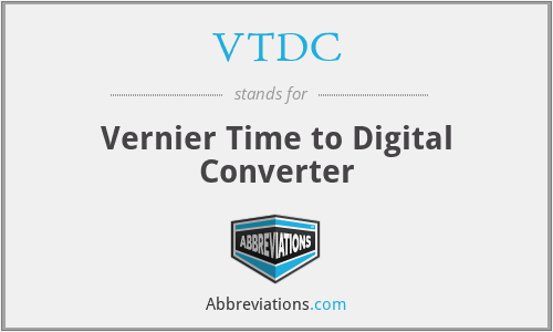 VTDC - Vernier Time to Digital Converter