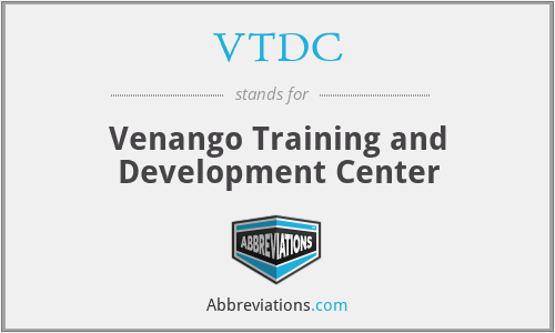 VTDC - Venango Training and Development Center
