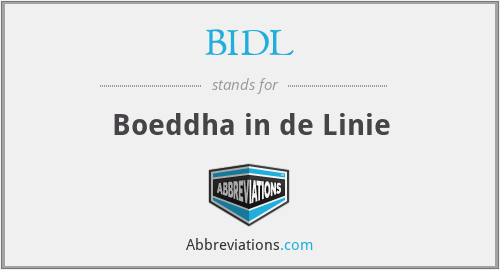 BIDL - Boeddha in de Linie