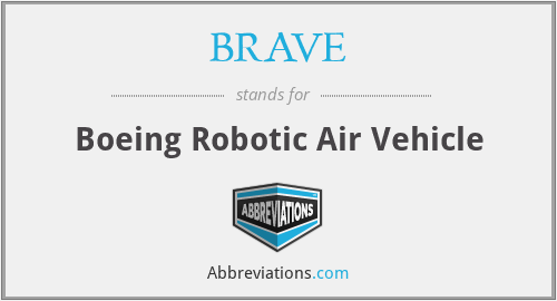 BRAVE - Boeing Robotic Air Vehicle