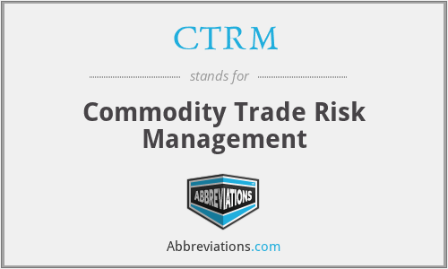 CTRM - Commodity Trade Risk Management
