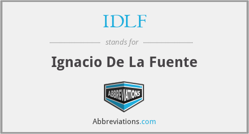 IDLF - Ignacio De La Fuente