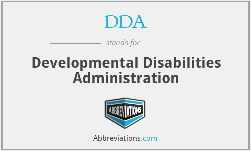 DDA - Developmental Disabilities Administration