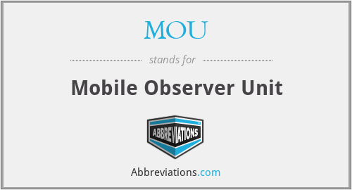 MOU - Mobile Observer Unit