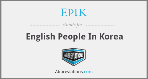EPIK - English People In Korea