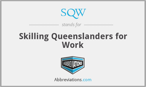 SQW - Skilling Queenslanders for Work