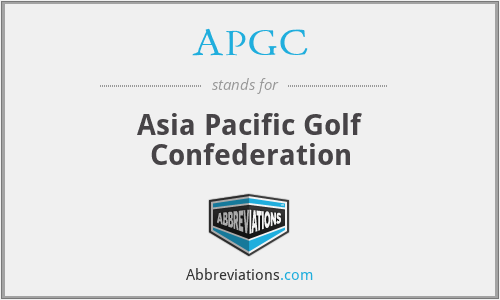 APGC - Asia Pacific Golf Confederation