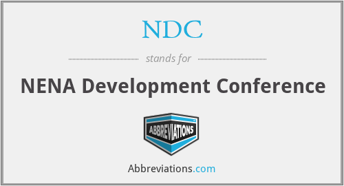 NDC - NENA Development Conference