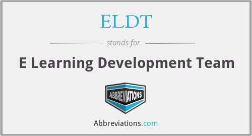 ELDT - E Learning Development Team